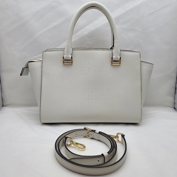 *FINAL PRICE* Michael Kors Studded Selma Medium Top Zip Leather Satchel - Picture 2 of 15